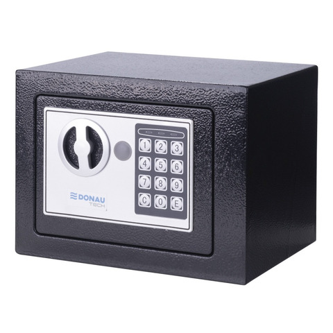 Cassaforte manuale-digitale Donau Tech - nero 230x170x170 mm 19073251-01